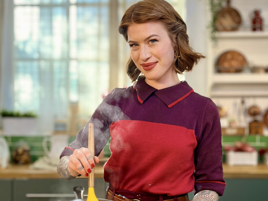 Valentina Leporati in “Il sorriso in cucina”